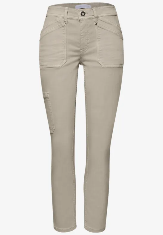 Jeans cargo Beige Washed