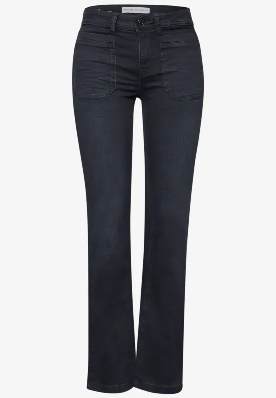 Bootcut Jeans blue black soft wash