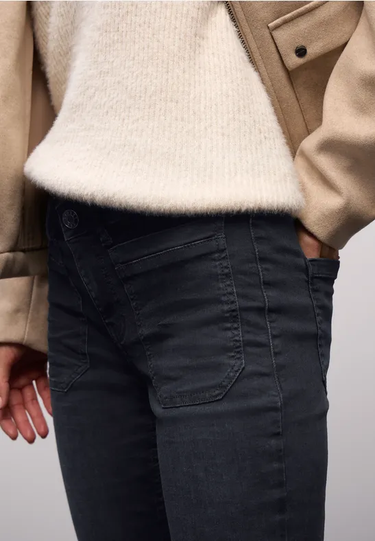 Bootcut Jeans blue black soft wash