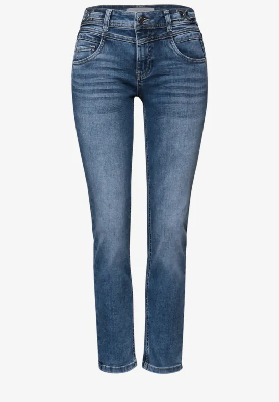 Casual Fit Jeans mid blue random washed