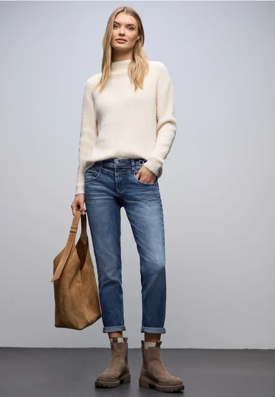 Casual Fit Jeans mid blue random washed