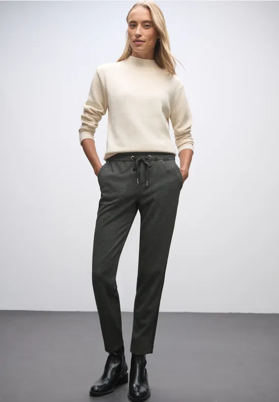 Broek met galonstrepen Black