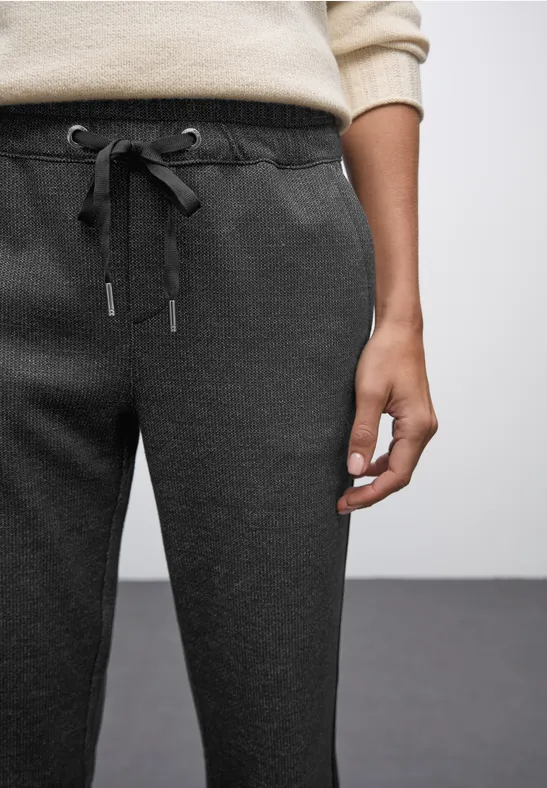 Broek met galonstrepen Black