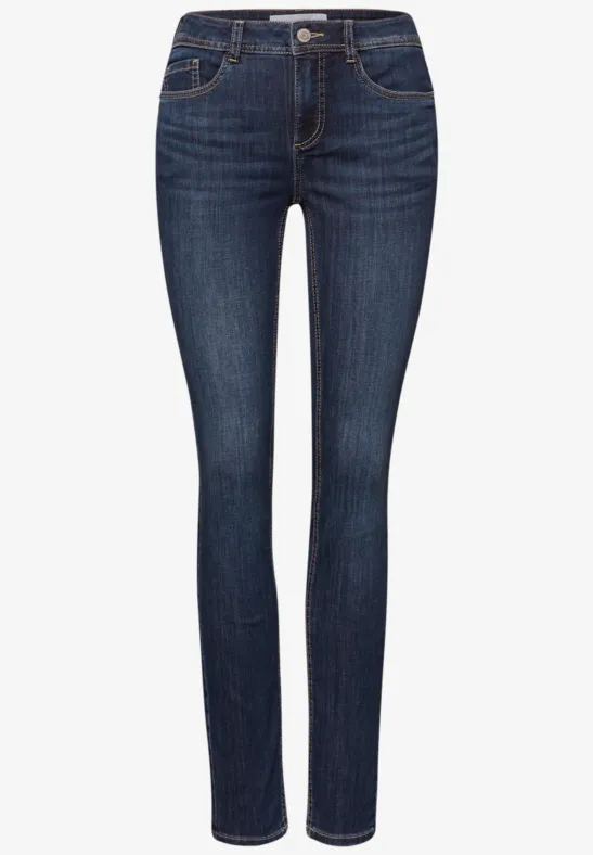 Slim Leg Jeans Dark Blue Wash