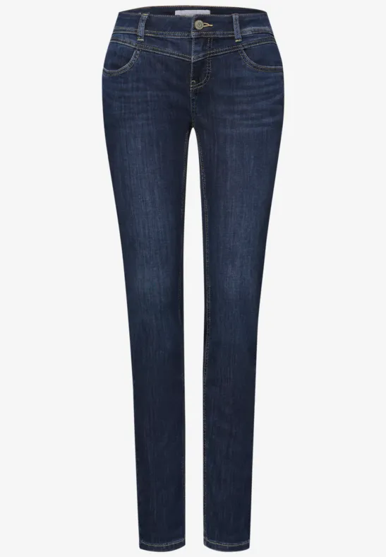 Slim Leg Jeans Dark Blue Wash