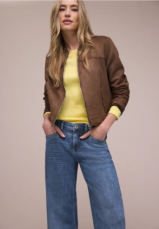 Wide Leg Jeans Medium Blue Wash