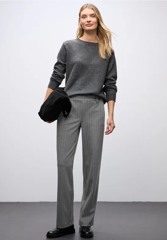 Straight Leg Hose dark pelican grey mel.