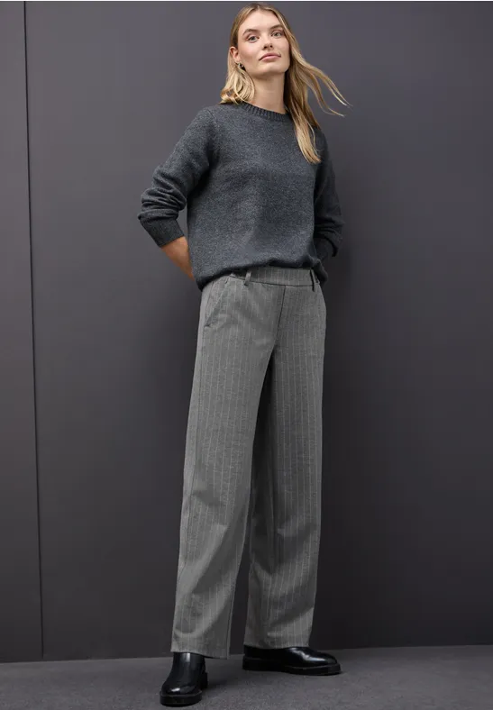 Straight Leg Hose dark pelican grey mel.