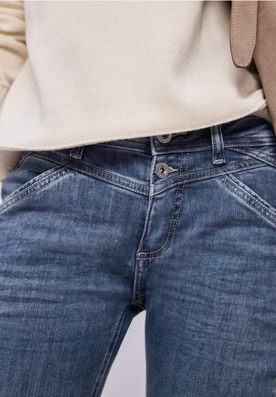 Slim Leg Jeans Medium Blue Wash