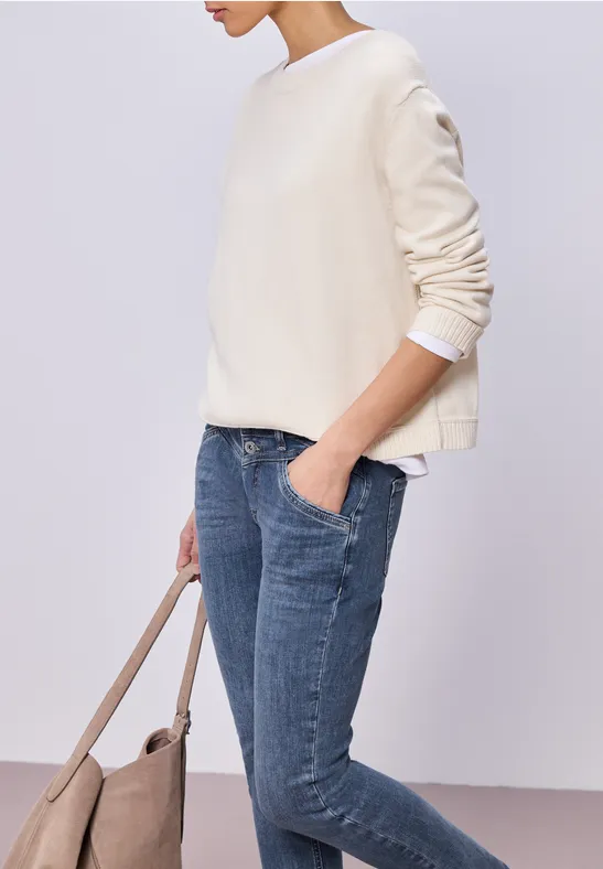 Slim Leg Jeans Medium Blue Wash