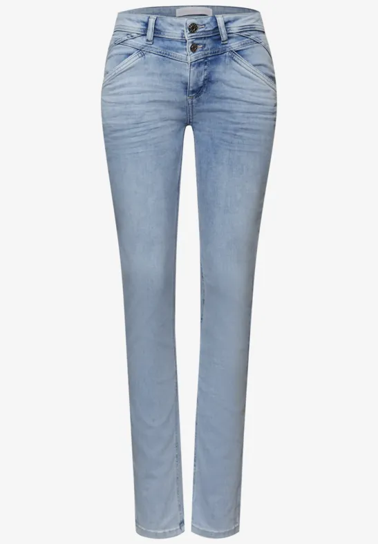 Slim Legs Jeans Bleached Washed