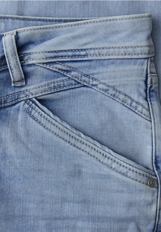 Slim Legs Jeans Bleached Washed