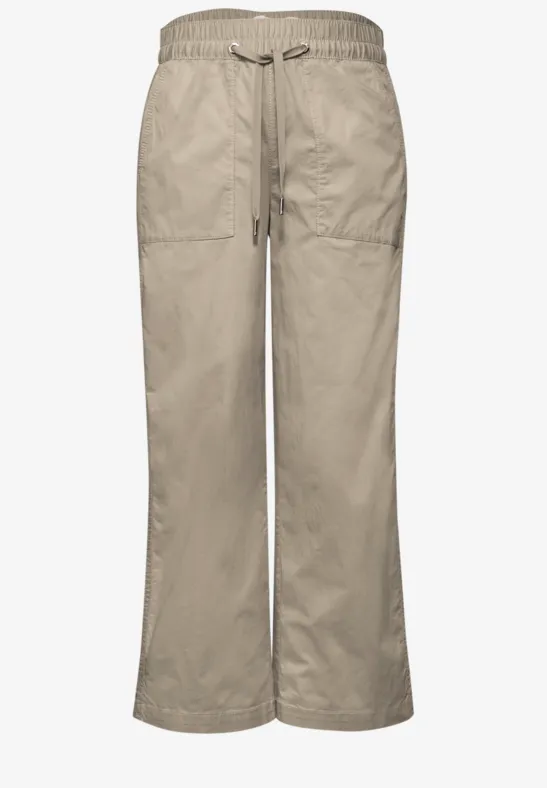 Pantalon Straight Legs en papertouchware cobble stone