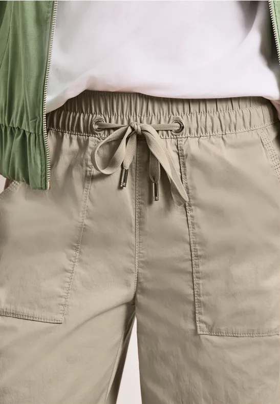 Pantalon Straight Legs en papertouchware cobble stone