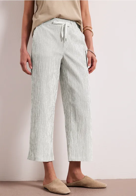 Gevormde broek Wide Legs off white