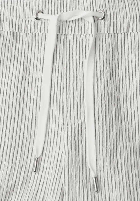 Gevormde broek Wide Legs off white