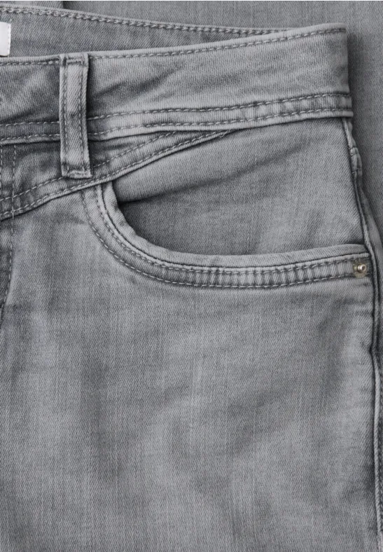 7/8 Slim Leg Jeans im Casual Fit light grey random wash