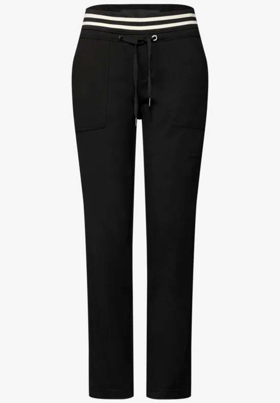 Loose Fit pantalon Black