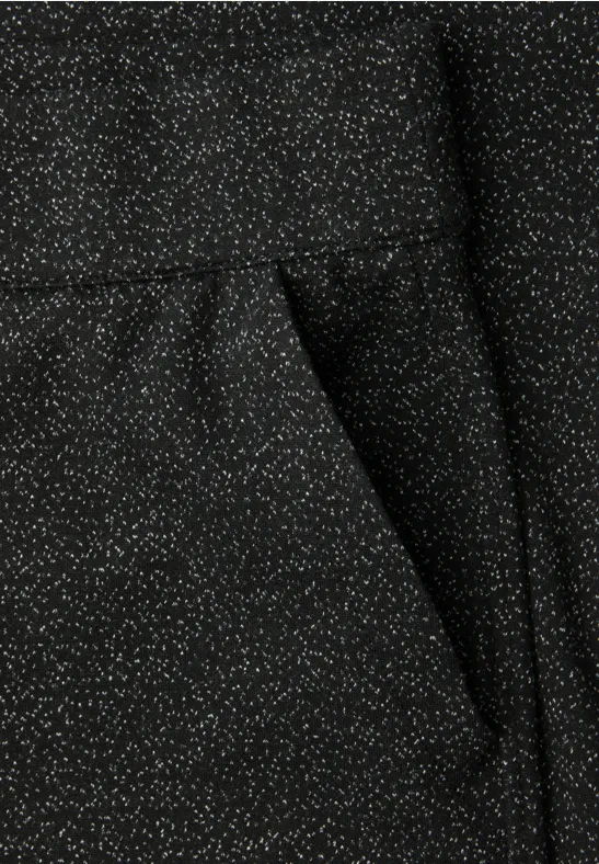 Culotte mit feinem Muster Black