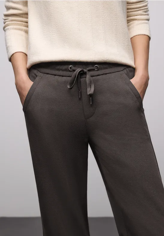 Straight Leg Hose mit Tape rustic brown