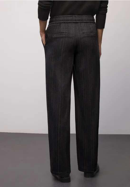 Pantalon Fishbone Jacquard Black