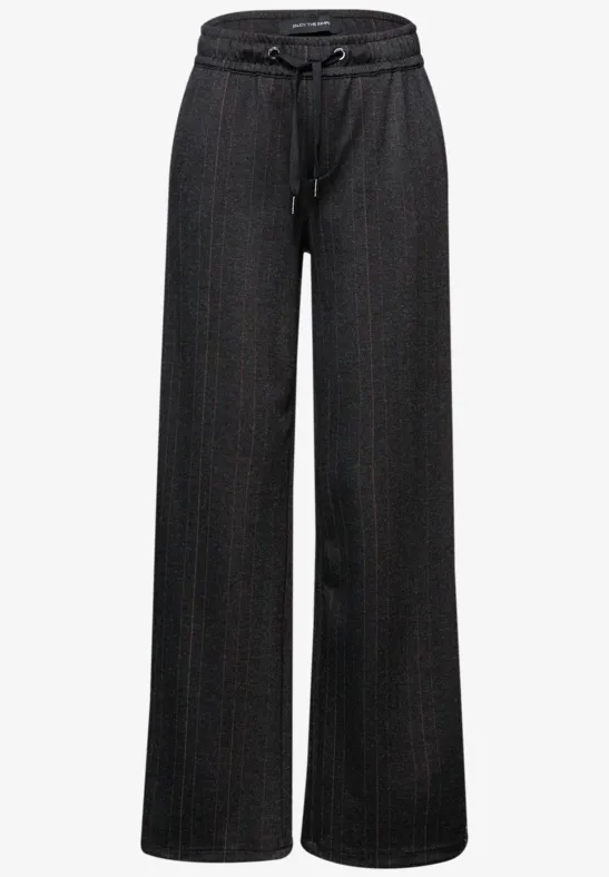 Pantalon Fishbone Jacquard Black