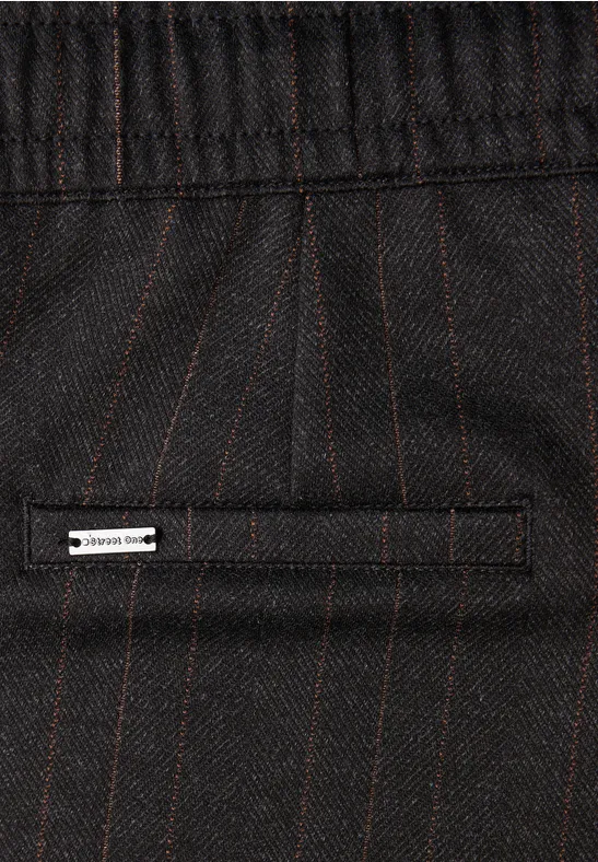 Pantalon Fishbone Jacquard Black