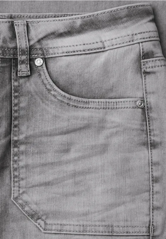 Bootcut Jeans Light Grey Washed