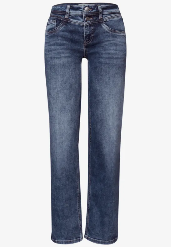 Straight Legs jeans Medium Blue Random Washed