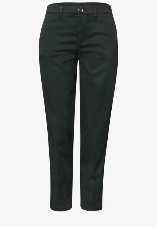 Slim Leg Chino aus Lyocellmix pine grove green