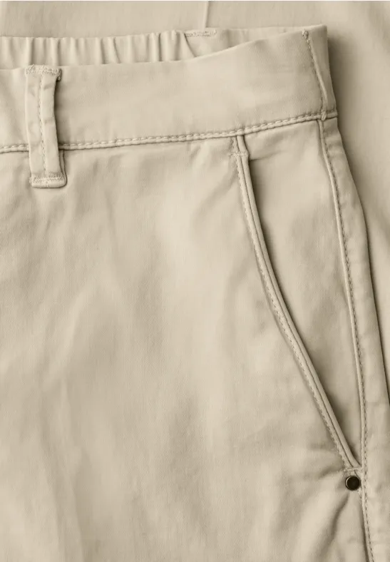 Slim Leg Chino aus Lyocellmix cobble stone