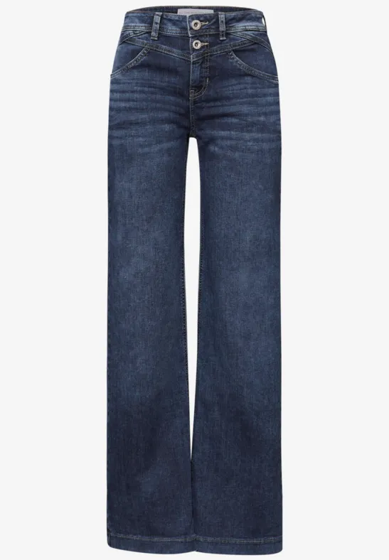 Wide Leg Jeans dark blue wash