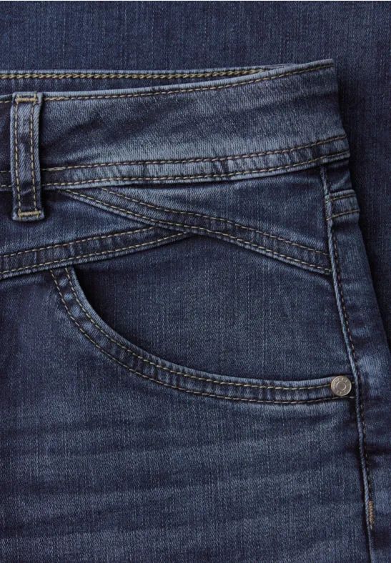 Wide Leg Jeans dark blue wash