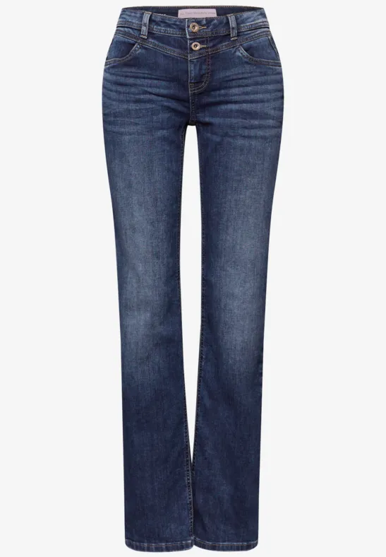 Jeans Straight Legs dark blue wash