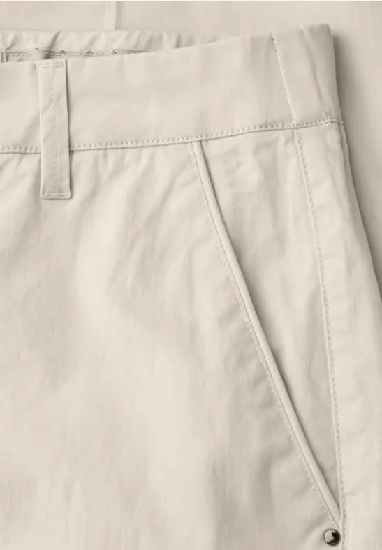 Straight Leg Chino im Casual Fit silkstone white