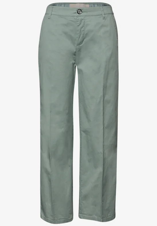 Straight Leg Chino im Casual Fit dark mint green