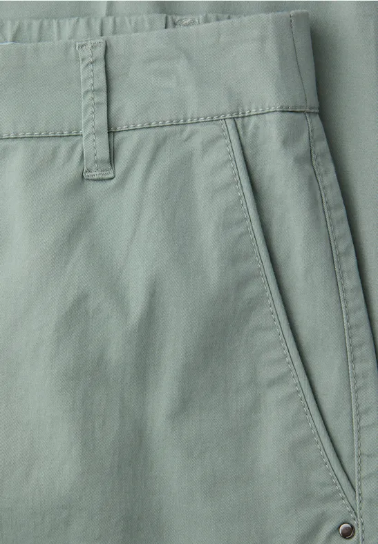 Straight Leg Chino im Casual Fit dark mint green