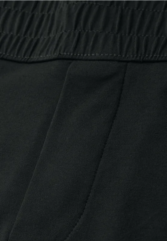 Mid Waist Slim Leg Pantalon Loose Fit pine grove green