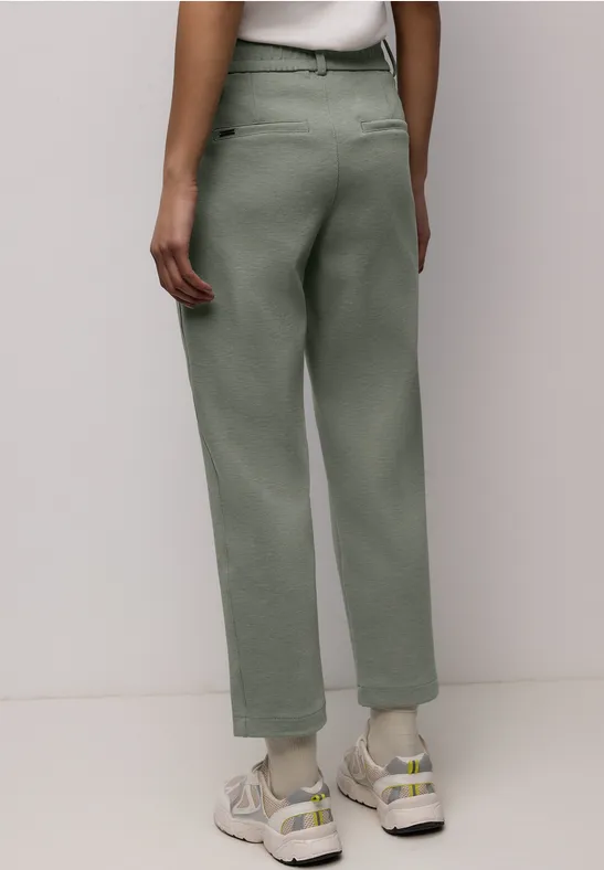 Hose mit Tape-Detail dark mint green