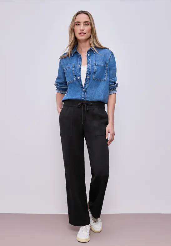 Straight Leg Hose Black