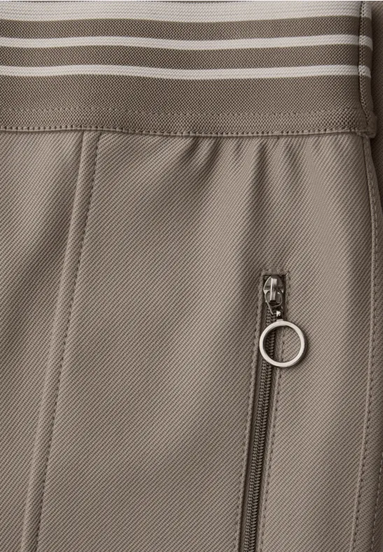 Broek met smalle pijpen light terra mocha