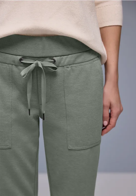 Slim Leg Hose dark mint green