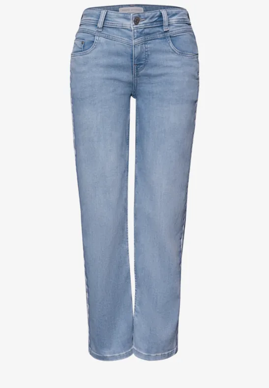 Straight Legs jeans Light Blue Random Wash