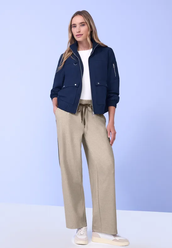 Pantalon Straight Legs cotton beige