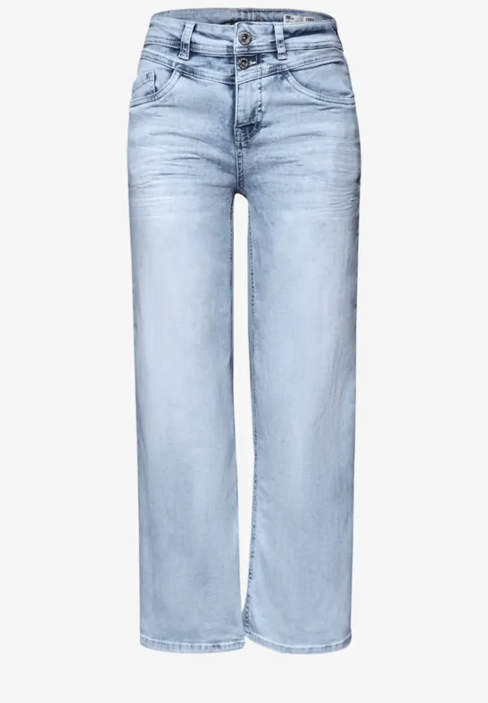 Wide Legs Jeans bleached random wash