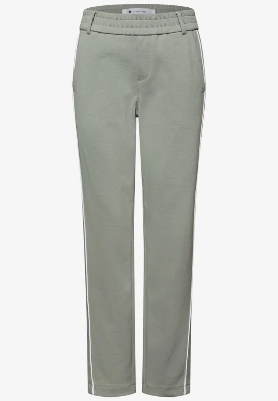 Broek met smalle pijpen dark mint green