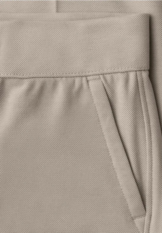 High Waist Wide Leg Hose im Casual Fit cobble stone