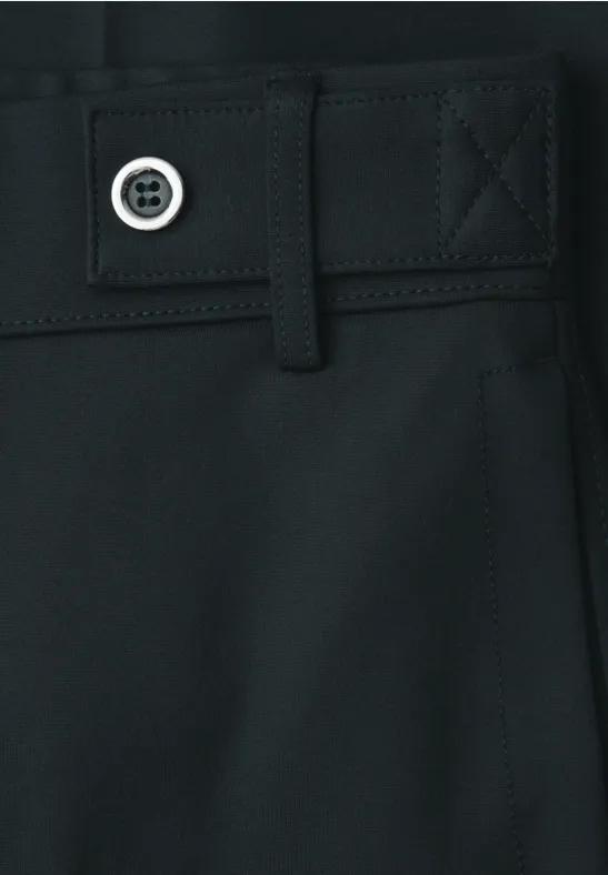 Wide Leg Hose mit Knopfdetail pine grove green