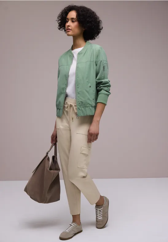 Cargo broek smoke beige