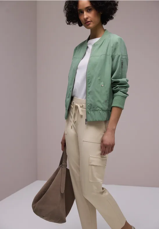 Cargo broek smoke beige